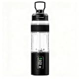 Portable Blender for Shakes and Smoothies, 600ml Personal-Blendr, 220W USB Rechargeable with 6000mAh Battery, Ice Crushing Blendr Bottle, BPA-Free Travel Blender for Gym, Office & Travel