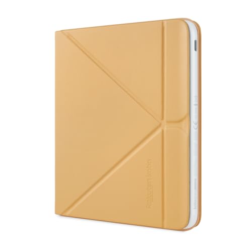 Kobo Libra - Funda SleepCover de Color | Color Butter Yellow | Sleep/Wake Technology | Built-In 2-Way Stand | Vegan Leather | Compatible with 7" Kobo Libra Color eReader