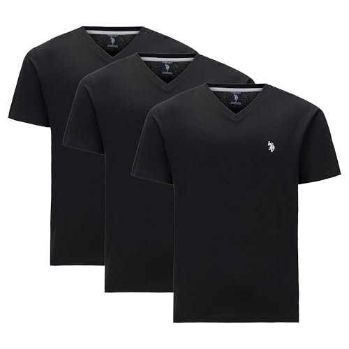 Image of U.S. Polo Assn. Men's Solid V‑Neck T-Shirt