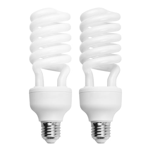 Bombillas LED para fotografía Aoresac 45W 5500K luz diurna E27 espiral pack de 2