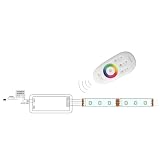 Ściemniacz LED RGB, Bezprzewodowy Pilot RF 2,4 GHz do Pasków LED 12-24 V 5050 3528, Panel Dotykowy Inteligentny Kontroler RF z 3 Kanałami dla Domu, Pokoju, Szafki, Neonów