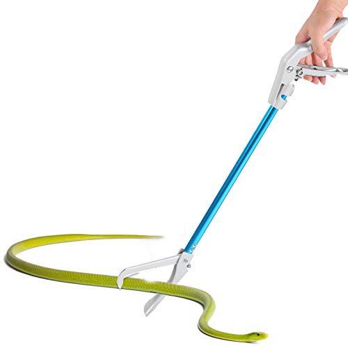Zerodis 70CM Aluminum Alloy Snake Grabber Catcher Clip, Professional Tool with Comfortable Grip, Wide Clamp Design, Easy Collection for Snake Catching