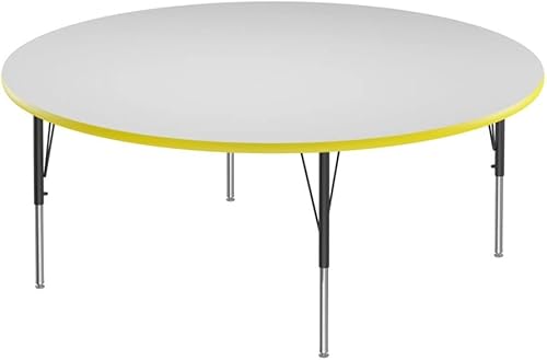 Miniatura 54 de Correll - Mesa rectangular de 24 x 36 pulgadas, mesa de actividades superior de borrado en seco, altura ajustable (19 a 29), laminado de alta