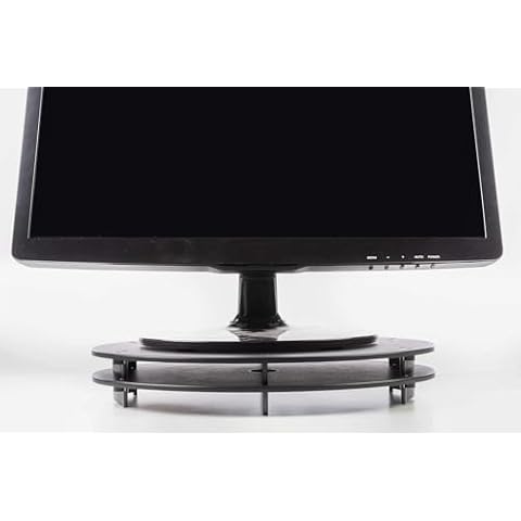 Vu Ryte Stackable 1 Inch Computer Monitor Riser Stand, Oval, Black, VUR 8800 Single Unit… Cover