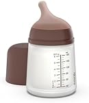 Suavinex Zero Zero Bouteille pour bébé anti-colique, non 1 Marque de la bouteille de bébé espagnole, minimise le rejet de bouteille & Confusion de mamelons, parfaite pour les bébés allaitants, 6oz/180mL, Tonne profonde, Adaptable Flow Nipple