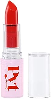 PYT BEAUTY Lipstick, Bright Red, Hydrating, Hypoallergenic, Vegan Makeup, 1 Count