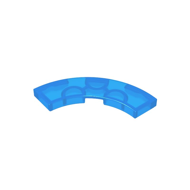 Circular Plate 3X3 Curved Light Panel 50PCS Compatible with Lego GDS-2182 Classic Bulk Toy MOC Color:Trans-Dark Blue โ image 1