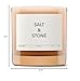 Salt & Stone Scented Candle for Women & Men | Coconut & Soy Blend Wax | Hand-Poured, Aromatic & Fragrant | 100% Cotton Wick | Long-Lasting 50 Hour Burn Time | Bergamot & Hinoki 8.5 oz