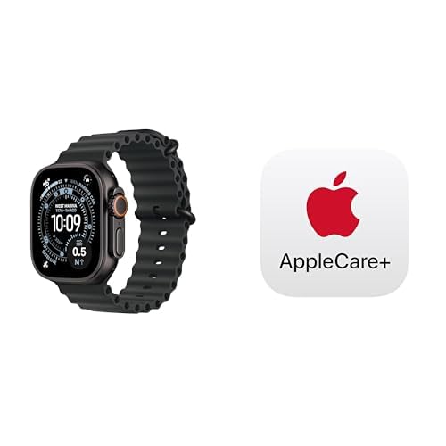 Apple Watch Ultra 3 GPS + Cellular 49mm Black Titanium Case with Black Ocean Band - with AppleCare+
