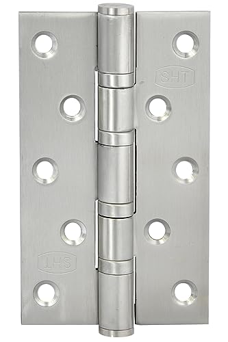 ALSTEN TECH Scharnier 125 x 75 mm aus Edelstahl mit Kugellager für Tür Gartentor Türband Türscharnier Robust Langlebig und Vielseitig Klappbar Türangel für Innen und Außenbereich Schwerlast