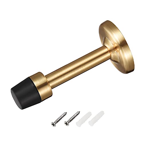 METALLIXITY Türstopper, Wandmontage, Türstopper (78 mm), 1 Stück, Zinklegierung, schalldämpfende Türstopper mit Schrauben - für Möbeldekoration, goldfarben Cover