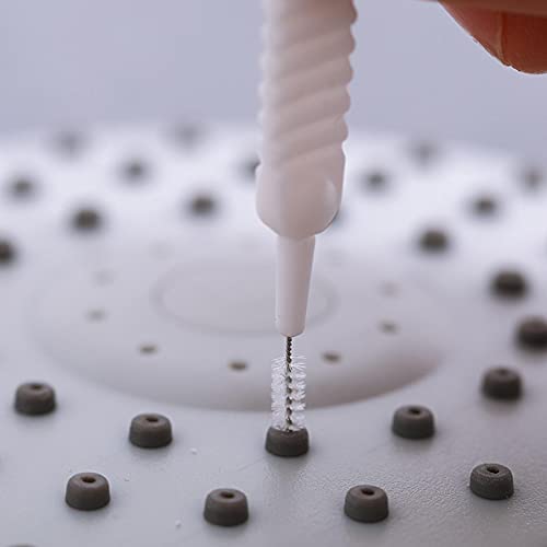 Maxten 10 peças de mini escova de limpeza de chuveiro, escova multifuncional de limpeza de bocal de