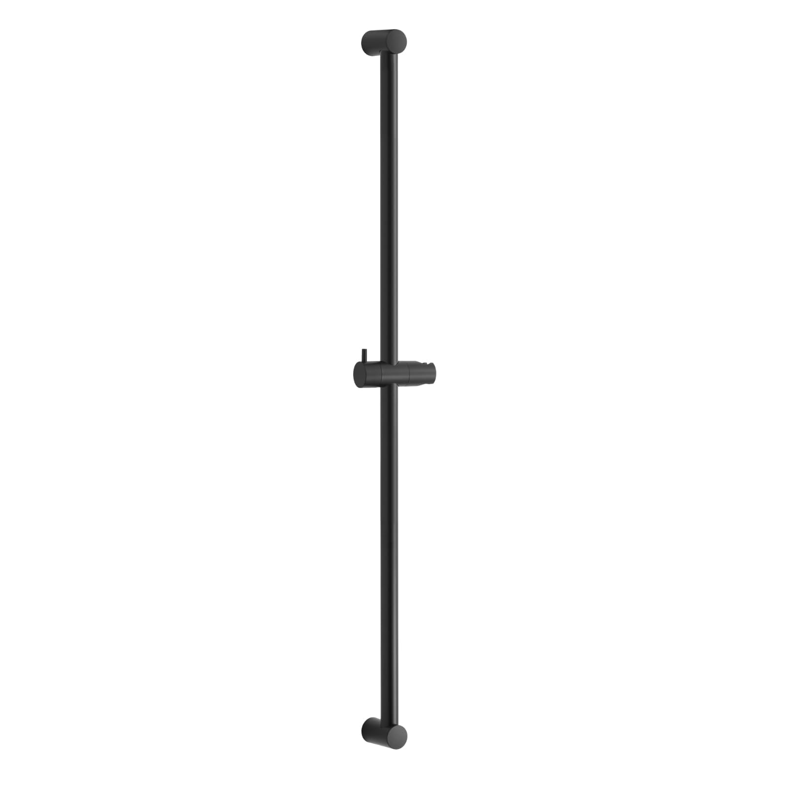 OFFO Barra de Ducha de 100 cm,Barra de Ducha de Pared,Distancia Regulable de 60 a 100 cm, con Soporte Ducha Barra,Recambio Barra Ducha,Negro Mate