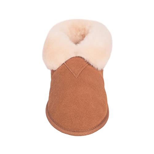 Slippers Womens Ankle bootie shoe slippers for Indoor & Outdoor - Sheep Skin House Slippers For Women4