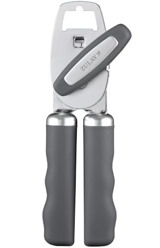 Image of Zulay Kitchen Manual Can Opener Heavy Duty Patented Stainless Steel, Gray