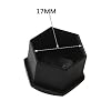17MM Wheel Lug Nut Covers Bolt Caps Compatible with Audi BMW Mercedes with Removal Tool 20PCS (Black)