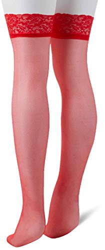 Meia AF Renda 7/8, Trifil, Feminino, Vermelho, 35-38