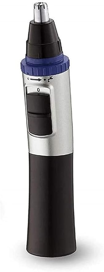 Nose Hair Trimmer Professional Painless Battery-Operated Ear and Clipper for Man Woman Portable Dual Blades Trimming Tool Easy