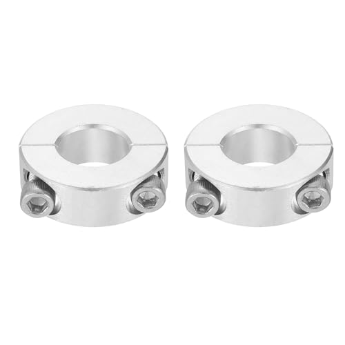 Collier à vis de serrage en aluminium 2024 aéronautique uxcell avec double axe fendu de 1,6 cm