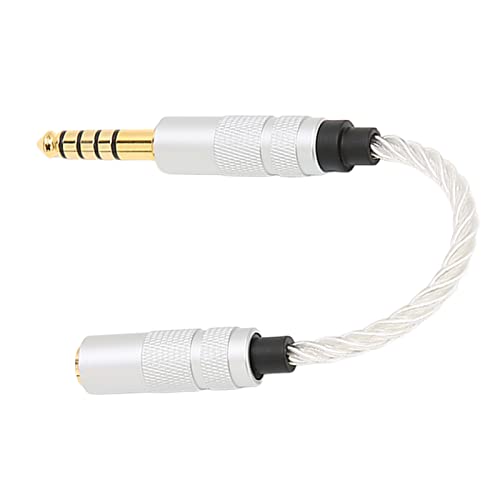 Adaptador de audio 4.4mm macho a 3.5mm hembra transparente miniatura 4