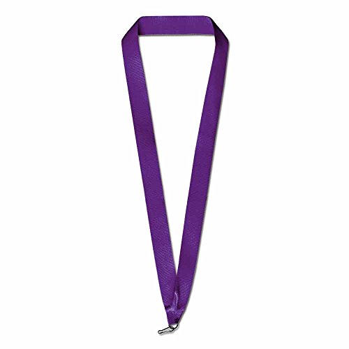 Pinmart Solid Color Neck Ribbon – Award Holder For Medals And Medallions – Blank Colored Achievement Ribbon Lanyard With Clip #TOP2
