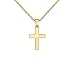 Kreuz Kette Gold 333 echt +GRATIS Etui+ Kinder Kreuzkette Kette mit Kreuz Kettenanhänger Anhänger Echtgold Goldkette Gelbgold 333er Kommunion Konfirmation Mädchen Jungen Kreuzanhänger FF417
