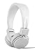 Polaroid PHP8500WH Stereo Headphones With Microphone, Fordable, Tangle-Proof, Compatible With All Devices
