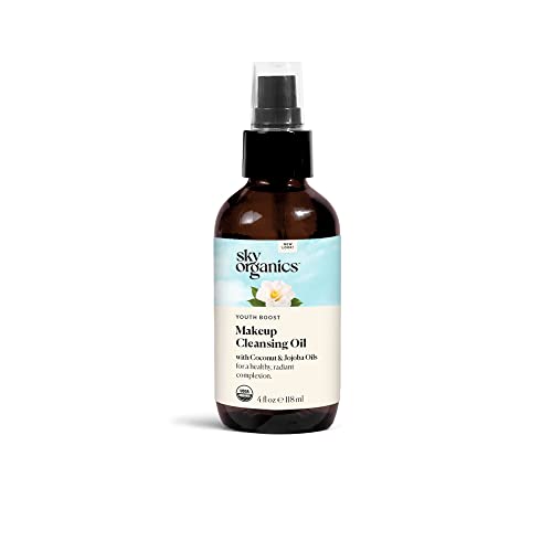 Sky Organics Youth Boost Makeup Cleansing Oil For Face Usda Certified Organic To Cleanse, Moisturize & Nourish, 4 Fl. Oz #TOP16