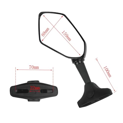 Espejo retrovisor de motocicleta con intermitentes LED y ángulo regulable anticaídas 4