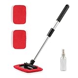UYYE Windshield Cleaning Tool, Car Cleaning Kit with Retractable Handle and Microfiber Cloth, Car...
