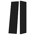 2” Thick Acoustic Panels with Hanging Brackets to the Wall, 2 PCS 47.2” x 11.8” Fiberglass Sound Absorbing Panels for Home Theater Church Office Wall or Ceiling, Deep Black