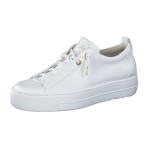 Paul Green Damen SUPER Soft Sneaker 4979, Frauen Low-Top Sneaker, schnürer schnürschuh sportschuh weibliche Ladies feminin,Ice/White,6.5 UK / 40 UK 5 Paul Green Damen SUPER Soft Pauls, Damen Low-Top Sneaker,Woman,Lady,Ladies,Halbschuhe,straßenschuhe,Strassenschuhe,Weiß/Gold,38.5 EU / 5.5 UK