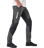 RidgeX Mountain Bike Pants Water Proof Cycling MTB Enduro Downhill Trail Pants (Large, Grey)