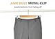 Amber Home 10 Stück 36cm Natürliche Kleiderbügel aus Holz, Robust und Glänzend Hosenbügel Aufhänger für Hosen Shorts Rock Socken Unterwäsche, mit rutschfest Clips und Drehbar Haken