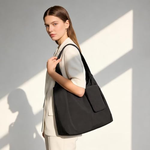 Bolso tote de nylon para mujer con cierre miniatura 3