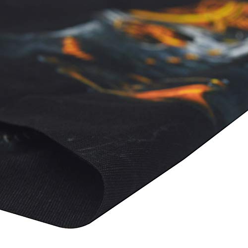 Obacle Skull Face Mask Half Gaiter Mask For Men Dust Wind Uv Sun Protection Seamless 3D Tube Mask Bandana For Men Women Skeleton Mask Motorcycle Riding Bike Sports (Mechanical Grey-Gold Skull) #TOP4