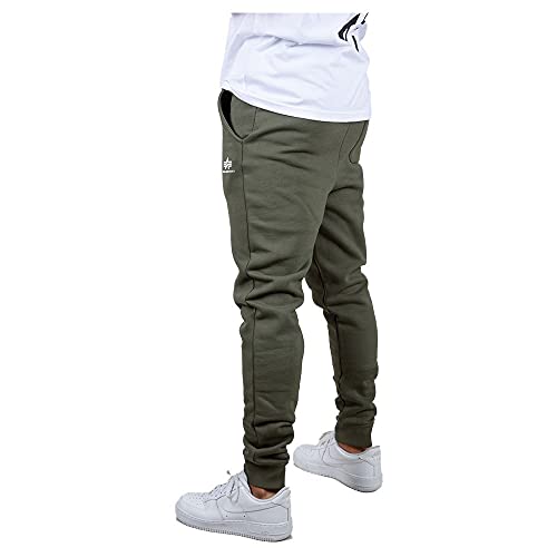 Alpha Industries Basic Jogger SL Jogginghose für Herren Dark Olive – Ansicht 2