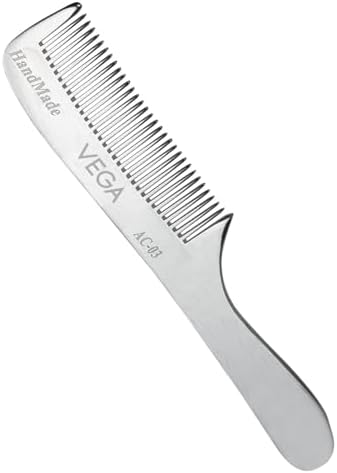 VEGA Grooming Comb for Men & Women | Carbon Hair Comb for Styling, Detangling, Hair Cutting & Daily Grooming | Heat Resistant, Anti-Static Hair Comb for All Hair Types | Professional Comb (AC-03)