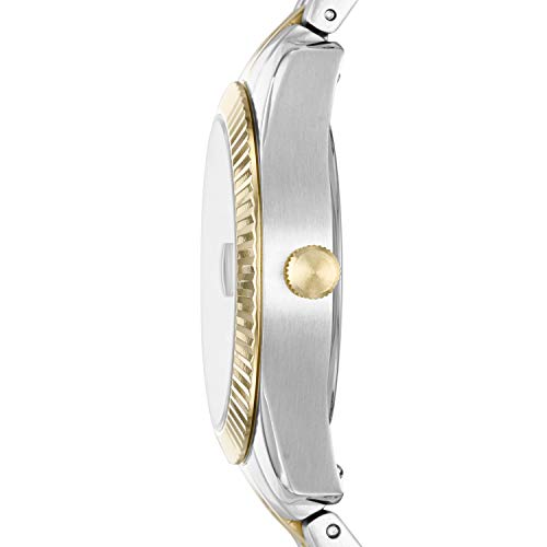 Fossil Women's Scarlette Mini Quartz Stainless Steel Three-Hand Watch, Color: Gold/Silver (Model: Es4949) #TOP1