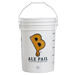 6.5 Gallon Bottling Bucket with Lid and Spigot for Bottling Beer