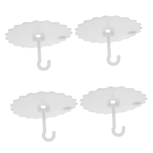 UTHCLO 4 Piezas Ganchos para Techo con Ventosa de Colgadores Adhesivos para Mosquiteros y Redes Material Abs Resistente Fácil Instalación Paredes y Techos Interiores