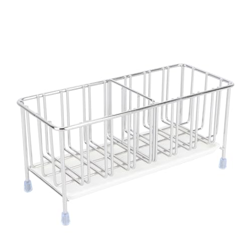 Generico Scaffale per Lavello in Acciaio Resistente Multifunzionale Ventilato Portaoggetti per Cucina e Spugna Ripiano Salvaspazio per Casa Hotel e Ristorante Design Robusto e Leggero