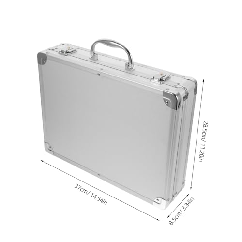 Gadpiparty Aluminum Alloy Tool Box Lock Portable Hard Briefcase for Safe Document Storage Shockproof Case for Home and Travel Multi-Functional Organizer2