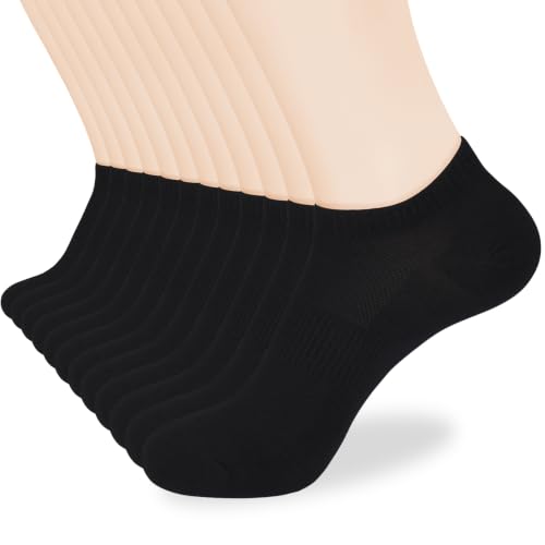 Image of Corlap Women's Ankle Socks,Thin No Show Low Cut Lightweight Athletic Socks | 6 /12Pairs White Short Low Rise Liner Non Slip Summer Socks for Running Golf Workout Yoga Pilates Loafer Flats Sneaker Shoes