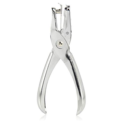 1 X Pince Perforatrice, Pince Emporte-Pièce Rond en Métal Perforateur à la main Avec Anneaux de Reliure Pour Papier d'artisanat Travail de Papeterie（3mm 1/8' ）