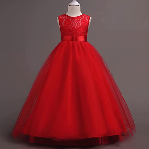 Vestido de bola formal de los niños de encaje premium para noche 2