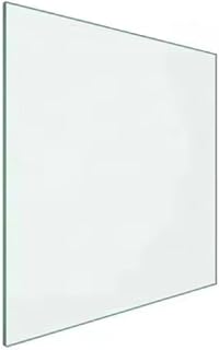 22" Square Tempered Glass Table Top, Clear Surface 1/4" Thick Flat Polished Edge for Furniture Protection Patio Dining Coffee End Tables (22 inch)