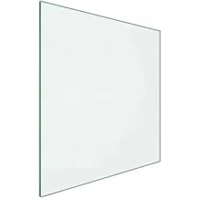 14" Square Tempered Glass Table Top, Clear Surface 1/4" Thick Flat Polished Edge for Furniture Protection Patio Dining Coffee End Tables 14 inch