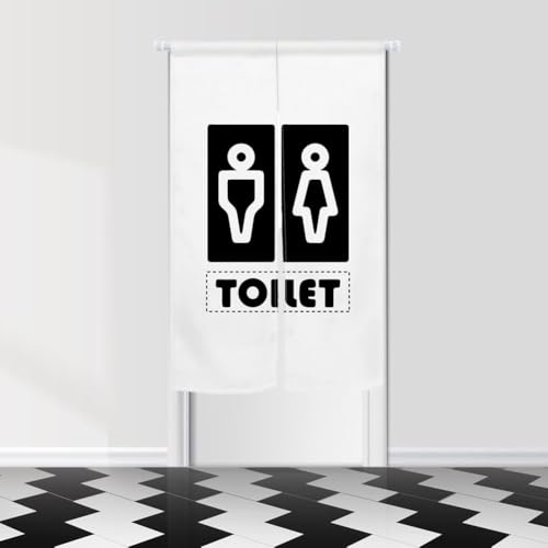 Cortina divisoria de baño unisex para separar ambientes y puertas de aseo 6