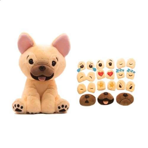 Emotipals™ Social-Emotional Learning Plush French Bulldog with 21 Interchangeable Pieces,